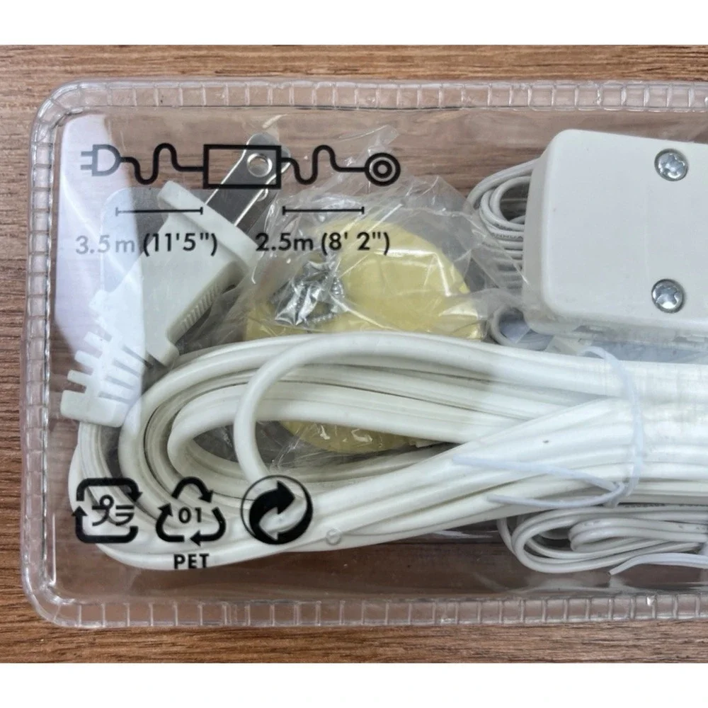 Ikea Dioder LED Puck Lights 001.194.24 Pack of 4 Corded Under Cabinet NEW